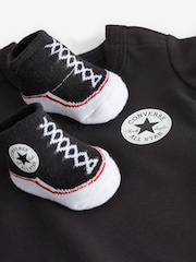 Converse Black Romper and Bootie Baby Set - Image 3 of 3