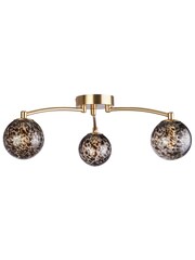 Searchlight Gold Florence 3 Light Flush Ceiling Light - Image 3 of 4