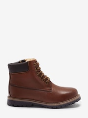 Hellbraun - Thinsulate Warm gefütterte Arbeitsstiefel aus Leder - Bild 1 von 5