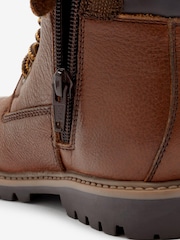 Hellbraun - Thinsulate Warm gefütterte Arbeitsstiefel aus Leder - Bild 4 von 5
