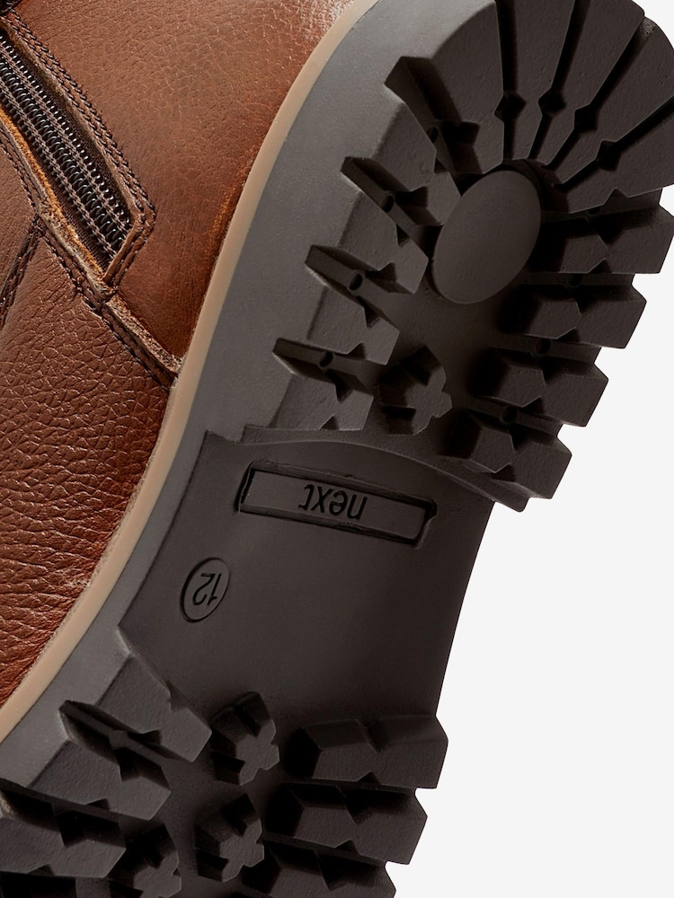 Hellbraun - Thinsulate Warm gefütterte Arbeitsstiefel aus Leder - Bild 5 von 5