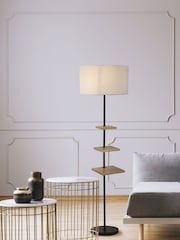 Searchlight Natural Shelli Shelf Floor Lamp - Image 1 of 4