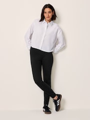 Zwart - Legging van jersey-denim - Image 1 of 7