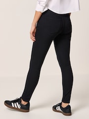 Zwart - Legging van jersey-denim - Image 4 of 7