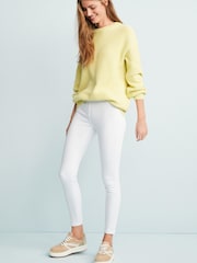 White Jersey Denim Leggings - Image 1 of 6