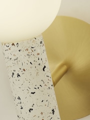 Searchlight Brass Zane Terrazzo Wall Light - Image 2 of 4