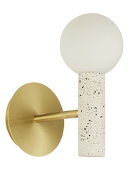 Searchlight Brass Zane Terrazzo Wall Light - Image 4 of 4