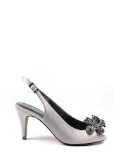 Lunar Ankara Peep Toe Slingback Sandals - Image 1 of 6