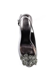Lunar Ankara Peep Toe Slingback Sandals - Image 5 of 6