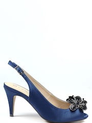 Lunar Ankara Peep Toe Slingback Sandals - Image 1 of 6