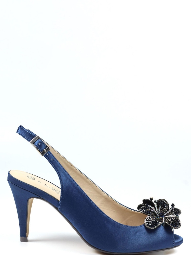 Lunar Ankara Peep Toe Slingback Sandals - Image 1 of 6