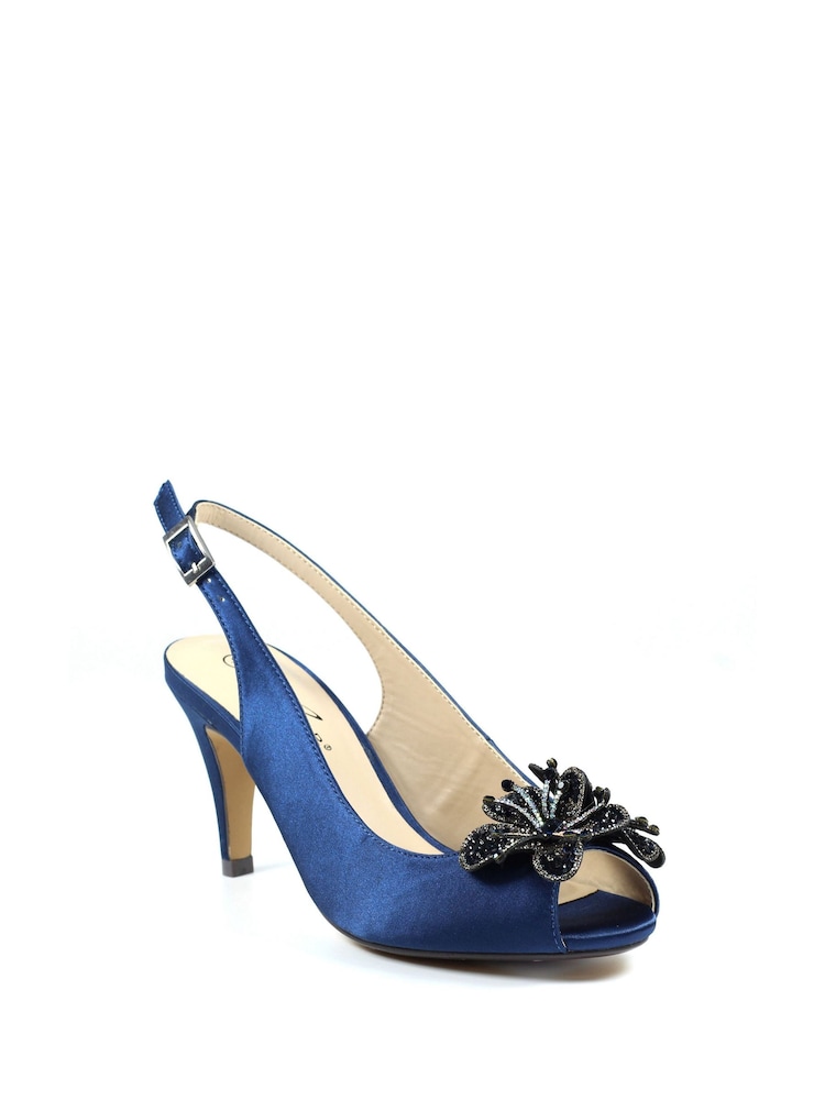 Lunar Ankara Peep Toe Slingback Sandals - Image 2 of 6