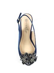Lunar Ankara Peep Toe Slingback Sandals - Image 5 of 6