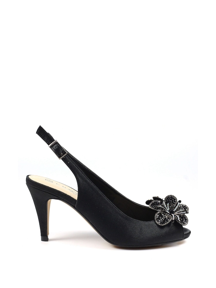 Lunar Ankara Peep Toe Slingback Sandals - Image 2 of 7