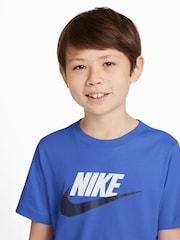 Nike Blue Futura Icon T-Shirt - Image 3 of 4