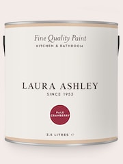 Laura Ashley Pale Cranberry Red 2.5 Litre Kitchen And Bathroom Paint - Image 2 of 4