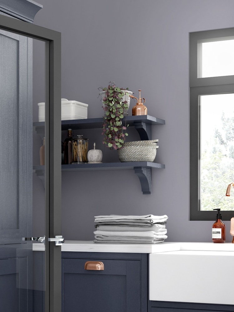 Laura Ashley Pale iris Purple 2.5 Litre Kitchen And Bathroom Paint - Image 1 of 4