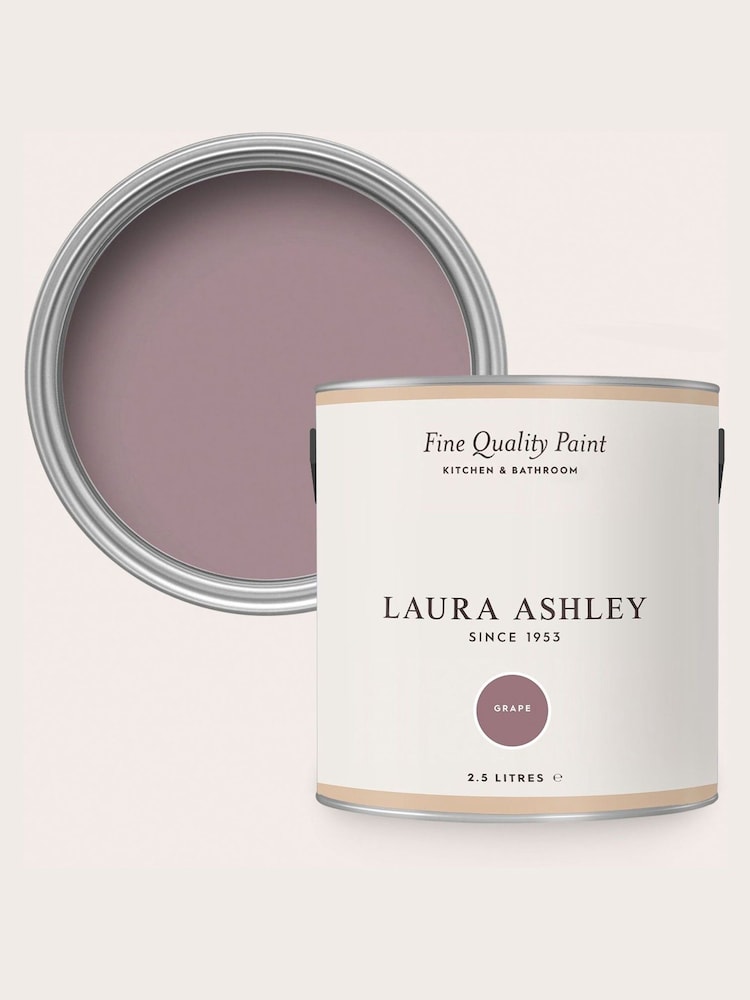Laura Ashley Grape Purple 2.5 Litre Kitchen And Bathroom Paint - Image 4 of 4