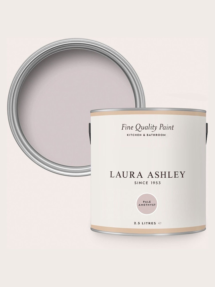 Laura Ashley Pale Amethyst Purple 2.5 Litre Kitchen And Bathroom Paint - Image 4 of 4 Laura Ashley Pale Amethyst Purple 2.5 Litre Kitchen And Bathroom Paint - Image 4 of 4