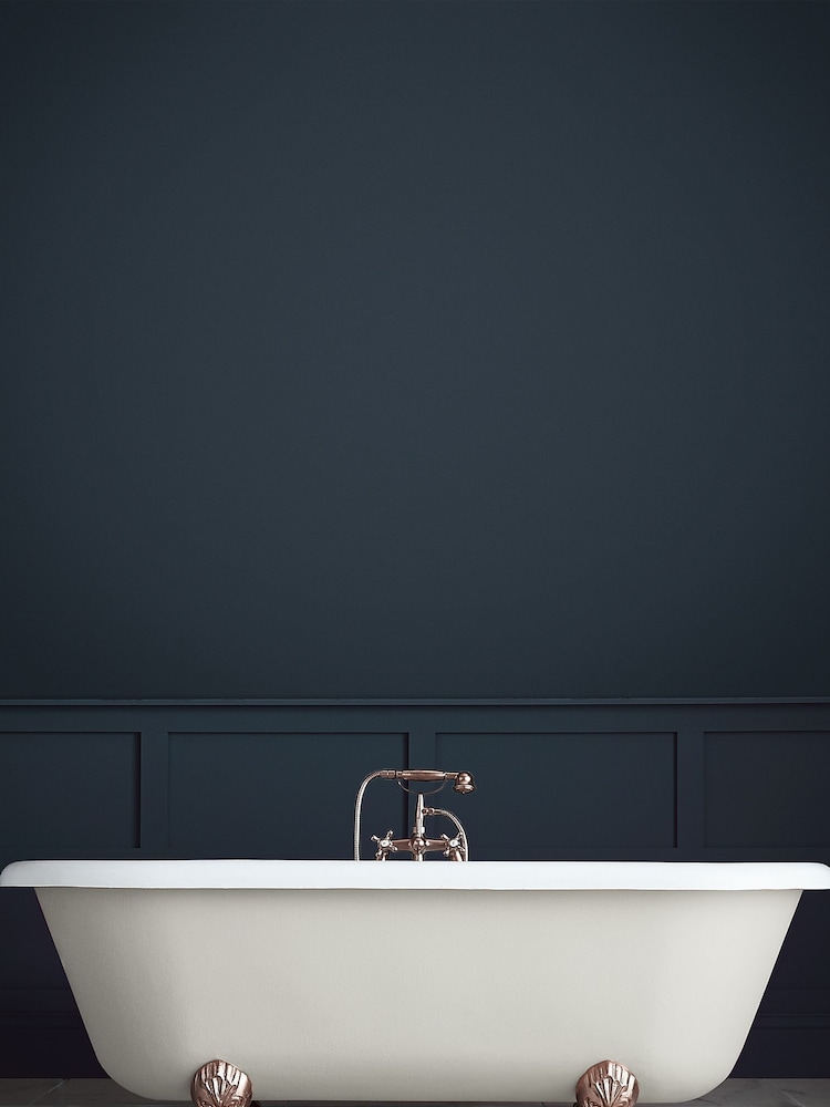 Laura Ashley Midnight Seaspray Blue 2.5 Litre Kitchen And Bathroom Paint - Image 1 of 4