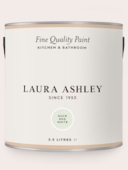 Laura Ashley Duck Egg Blue White 2.5 Litre Kitchen And Bathroom Paint - Image 2 of 4