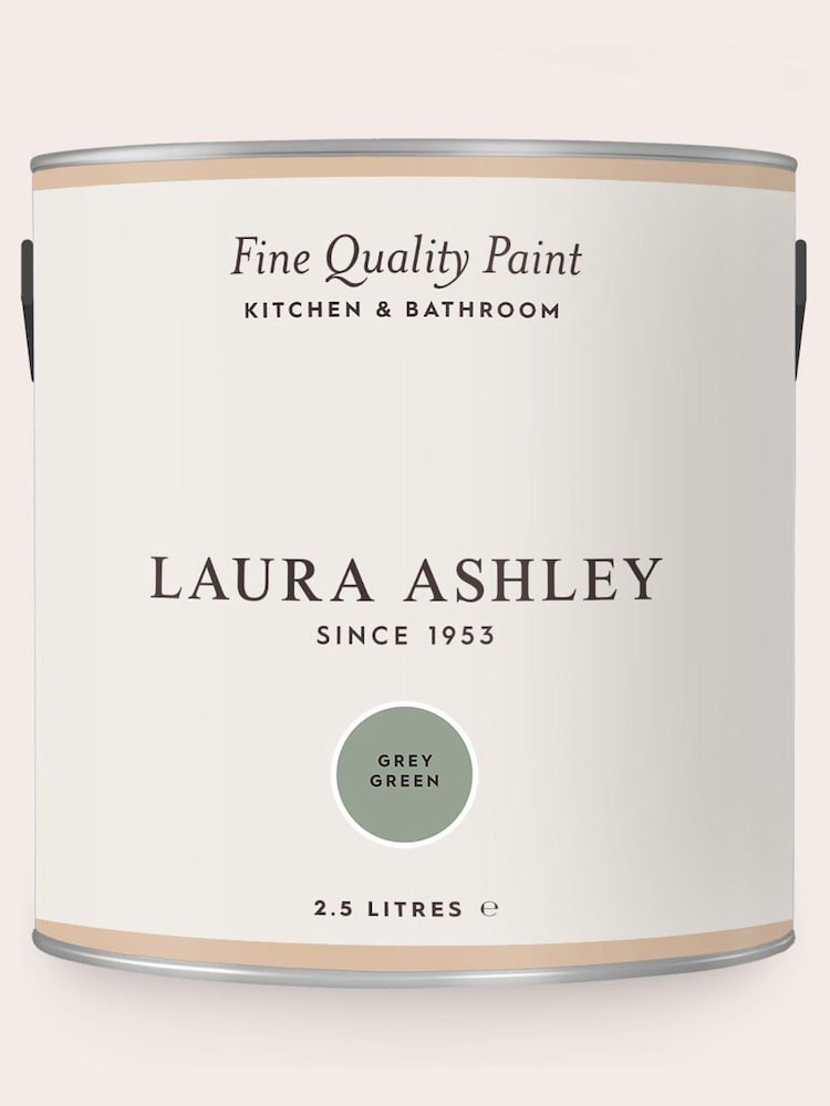 Laura Ashley Grey Green 2.5 Litre Kitchen And Bathroom Paint - Image 2 of 3 Laura Ashley Grey Green 2.5 Litre Kitchen And Bathroom Paint - Image 2 of 3