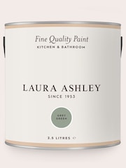 Laura Ashley Grey Green 2.5 Litre Kitchen And Bathroom Paint - Image 3 of 4
