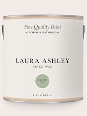 Laura Ashley Eau de Nil Green 2.5 Litre Kitchen And Bathroom Paint - Image 3 of 4