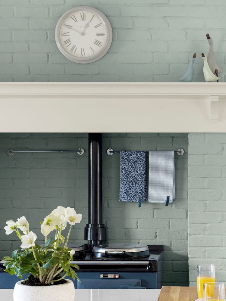Laura Ashley Pale Eau de Nil Green 2.5 Litre Kitchen And Bathroom Paint - Image 1 of 4