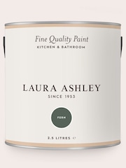 Laura Ashley Fern Green 2.5 Litre Kitchen And Bathroom Paint - Image 3 of 4