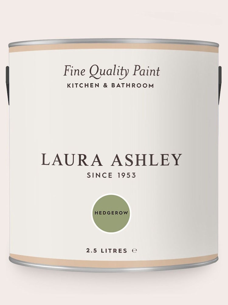 Laura Ashley Hedgerow Green 2.5 Litre Kitchen And Bathroom Paint - Image 2 of 4