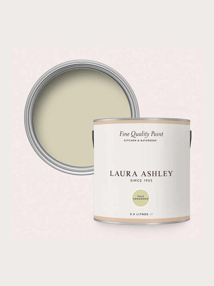 Laura Ashley Pale Hedgerow Green 2.5 Litre Kitchen And Bathroom Paint - Image 4 of 4