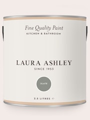Laura Ashley Slate Grey 2.5 Litre Kitchen And Bathroom Paint - Image 3 of 4