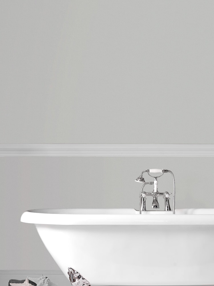 Laura Ashley Pale Silver 2.5 Litre Kitchen And Bathroom Paint - Image 1 of 4