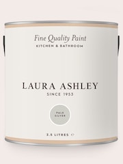 Laura Ashley Pale Silver 2.5 Litre Kitchen And Bathroom Paint - Image 3 of 4
