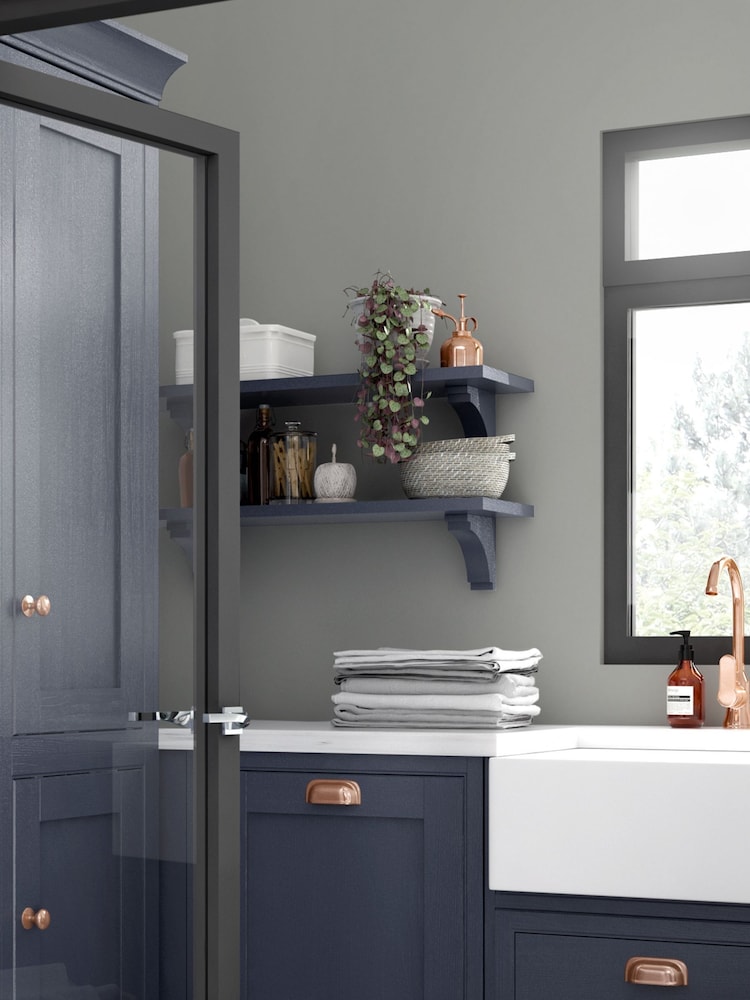 Laura Ashley Steel Grey 2.5 Litre Kitchen And Bathroom Paint - Image 1 of 4