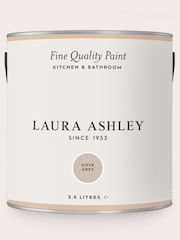 Laura Ashley Dove Grey 2.5 Litre Kitchen And Bathroom Paint - Image 3 of 4