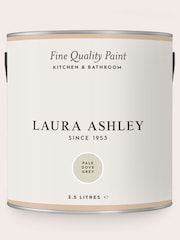 Laura Ashley Pale Dove Grey 2.5 Litre Kitchen And Bathroom Paint - Image 3 of 4