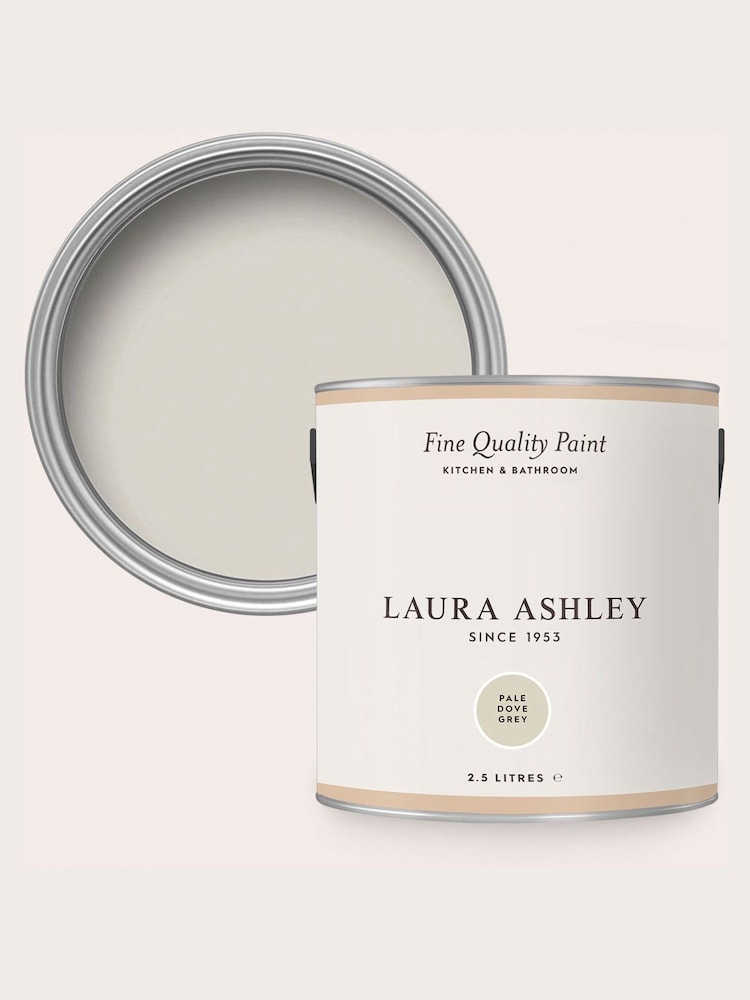 Laura Ashley Pale Dove Grey 2.5 Litre Kitchen And Bathroom Paint - Image 4 of 4 Laura Ashley Pale Dove Grey 2.5 Litre Kitchen And Bathroom Paint - Image 4 of 4