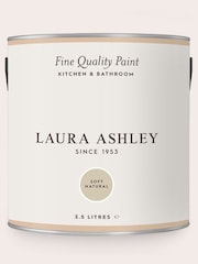 Laura Ashley Soft Natural 2.5 Litre Kitchen And Bathroom Paint - Image 3 of 4