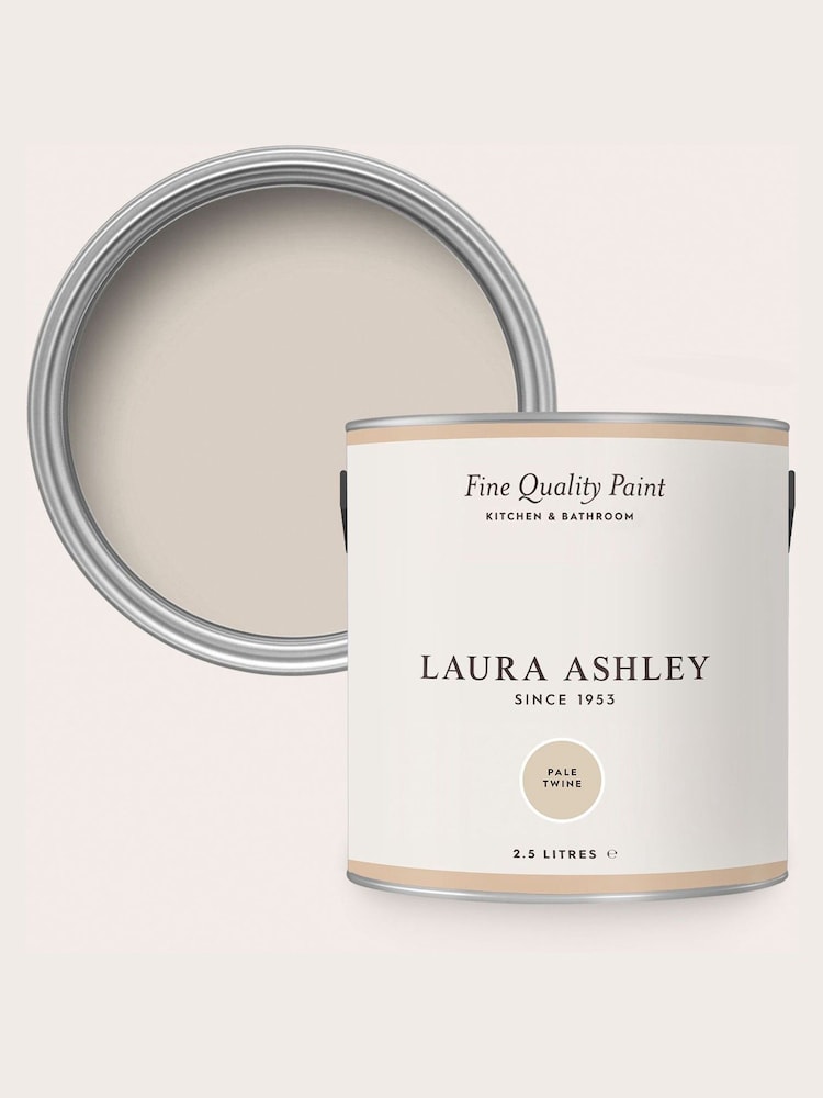 Laura Ashley Pale Natural Twine 2.5 Litre Kitchen And Bathroom Paint - Image 4 of 4