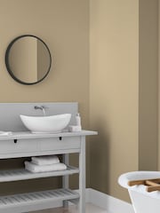 Laura Ashley Pale Gold Yellow 2.5 Litre Kitchen And Bathroom Paint - Image 1 of 4