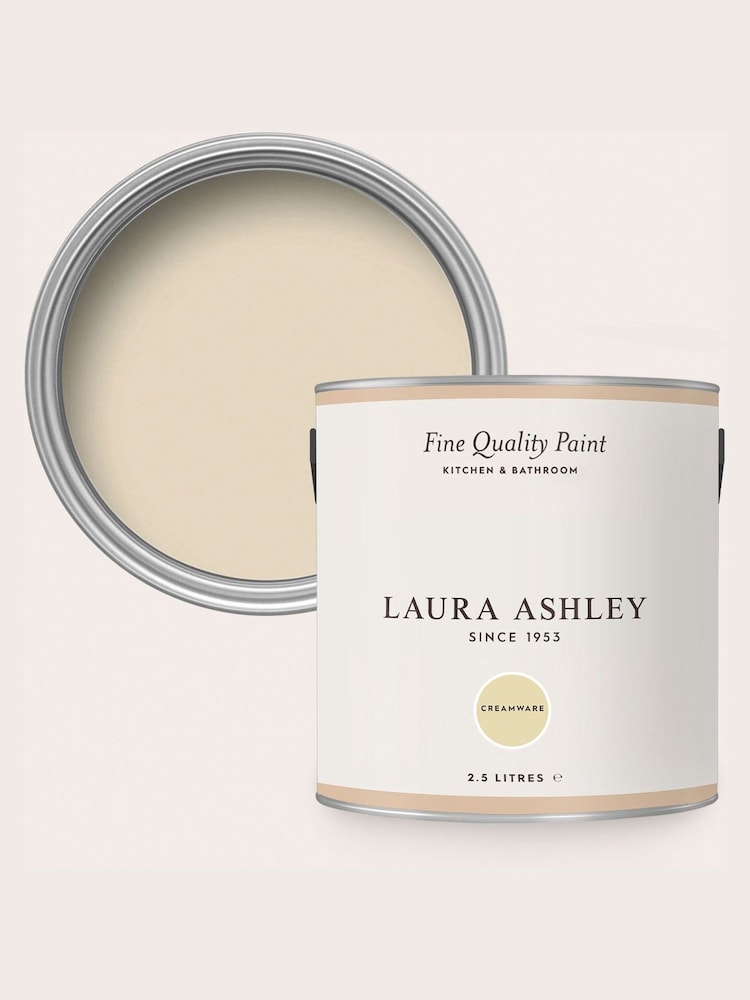 Laura Ashley Creamware 2.5 Litre Kitchen And Bathroom Paint - Image 4 of 4
