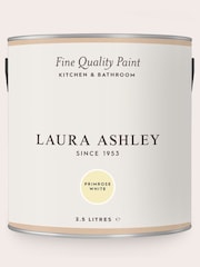 Laura Ashley Primose Yellow White 2.5 Litre Kitchen And Bathroom Paint - Image 3 of 4