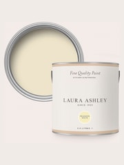 Laura Ashley Primose Yellow White 2.5 Litre Kitchen And Bathroom Paint - Image 4 of 4
