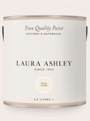 Laura Ashley Pale Ivory White 2.5 Litre Kitchen And Bathroom Paint - Image 3 of 4