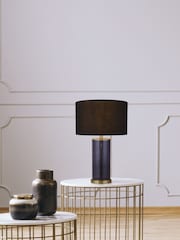 Searchlight Gold/Blue Chiara Glass Table Lamp - Image 1 of 4