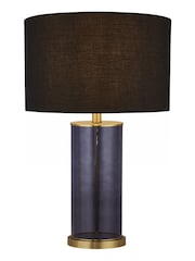 Searchlight Gold/Blue Chiara Glass Table Lamp - Image 2 of 4