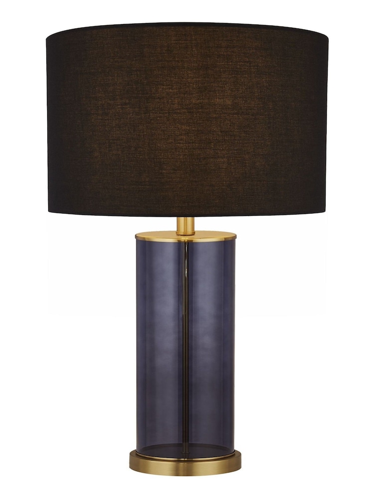 Searchlight Gold/Blue Chiara Glass Table Lamp - Image 2 of 4