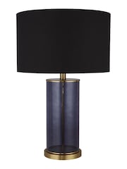 Searchlight Gold/Blue Chiara Glass Table Lamp - Image 3 of 4